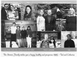 1995 Christmas letter Stevens Family