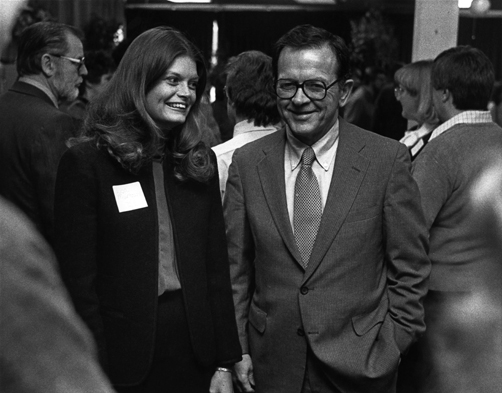 Lisa Murkowski at a 1983 Stevens intern reunion. Senator Lisa Murkowski is a former intern of Senator Ted Stevens and considered him a mentor.